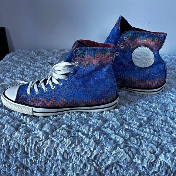 CONVERSE MISSONI Collab. All Star High Tops SIZE 5.5 US - Picture 4 of 8